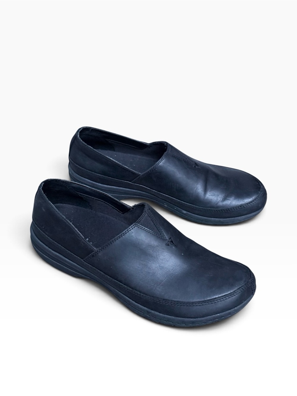 Merrell Encore Kassie Black Leather Slip On Loafers Women Size 8.5